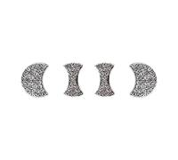 HIBEYO Bling Volante logo cubierta se adapta a las calcomanías Audi decoración interior tapas cubiertas logotipo diamante pegatinas volante emblema accesorios coche cristal diamantes de imitación