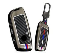 HIBEYO Carcasa para llave de coche compatible con BMW Nueva Energía X1 U11 7er 735i 740Li LCI 320i F20 U06 M3 GTR X7 XM X5 X7 F48 Fibra de Carbono Llave de Coche Funda Protectora Mando a Distancia