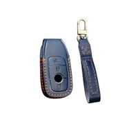 HIBEYO Funda de Piel para Llave de Coche Inteligente para Mercedes Benz E S Clase A CLA GLA GLE GLC GLK AMG