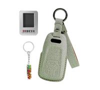 HIBEYO Funda para llave de coche compatible con Audi A4 B9 A5 A6 8S 8W Q5 4M S4 S5 S7 TT TTS TFSI RS Q7 e-tron accesorios de piel sintética funda llavero funda protectora llavero funda protectora para