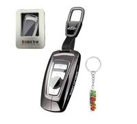 HIBEYO Funda para llave de coche compatible con BMW Serie 1, 3, 5, 7, X1, X3, X4, X5, F10, F15, F16, F20, F30, F18, F25, M3, M4, E34, de aleación de zinc, carcasa para llaves, llavero-A