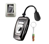 HIBEYO Funda para llave de coche compatible con BMW Serie 1, 3, 5, 7, X1, X3, X4, X5, F10, F15, F16, F20, F30, F18, F25, M3, M4, E34, aleación de zinc, funda protectora para llaves, mando a distancia