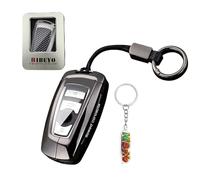 HIBEYO Funda para llave de coche compatible con BMW Serie 1, 3, 5, 7, X1, X3, X4, X5, F10, F15, F16, F20, F30, F18, F25, M3, M4, E34, de aleación de zinc, funda protectora para llaves, mando a