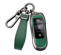 HIBEYO Funda para llave de coche compatible con Dongfeng Fengguang DFSK Magnitud 580 Fengon Ix 5 Ix7 Seres 3 Sf5 Funda Protectora Cubierta Caja Llave Mando a Distancia Accesorios Llavero Largo Verde