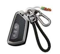 HIBEYO Funda para llave de coche compatible con VW Volkswagen Golf 8 MK8 ID.3 ID.4 se adapta a Skoda Octavia A8 Seat Leon MK4 Formentor funda protectora caja de llaves organizador de llaves carcasa C