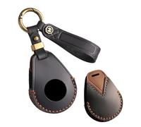HIBEYO Funda para llave de moto de piel de vacuno, compatible con Harley Davidson Touring X48 883 1200 114 Street Glide Softail Sportster VRSC Accesorios Carcasa para Llaves Protector-Negro