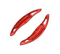 HIBEYO Juego de 2 palancas de cambio de marcha para Porsche 718/918/911 Macan Cayenne Panamera, juego de repuesto para palanca de cambios Shifter interior rojo