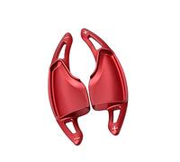 HIBEYO Juego de 2 palancas de cambio de metal para Chevy Chevrolet Camaro 2016 - 2019, C7 Corvette 2015 - 2019, extensiones de palancas de cambio de aluminio, color rojo