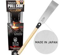 HIBINO Sierra japonesa Ryoba de 9.5 pulgadas | Dientes multicorte y corte cruzado | Hoja ligera de doble filo para cola de milano, espigas y carpintería | Hoja reemplazable | Requiere montaje simple |