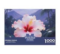 Hibisco Chino 1000 Piezas Rompecabezas Entretenimiento Desafío Juego para Adultos Y Niños Rompecabezas Juego Educativo 38x26cm/1000pcs