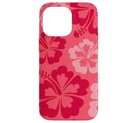 Hibiscus Flower Beach Hawaiian Exotic Floral Surf Cranberry Carcasa para iPhone 14 Pro MAX