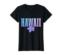 Hibiscus Hawaiano, Recuerdo Islas Hawaianas Maui, Kauai Camiseta gráfica económica, Mujer, Negro, XL