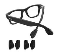 HiBloks Agarre para Patillas para Gafas Inteligentes Ray-Ban Meta Wayfarer/Skyler/Headliner Gen 2, Accesorio de Silicona Antideslizante, Almohadillas para Orejas (2 Pares)