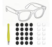 HiBloks Juego de Pegatinas Antiluz para Ray-Ban Meta Wayfarer/Skyler/Headliner Gen 2 y Oakley Meta HSTN Smart Glasses, 10 Protectores de Lente + 20 Sombras de Lente