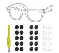 HiBloks Set Antiluz para Ray-Ban Meta Wayfarer/Skyler/Headliner Gen 2 y Oakley Meta HSTN, Incluye 10 Pegatinas Bloqueo LED, 10 Protectoras de Lente, 10 Sombras de Lente