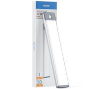 HIBOITEC Luz de Armario Recargable 30LED, USB Recargable 1000mAh Luz LED Sensor Movimiento Cocina, Luces para Armarios Interiores para Cocina, Armario, Escalera