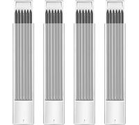 Hiboom 24 Piezas Negro 2.8mm HB Recarga de minas para lápiz de carpintero, estudio de larga duración de minas de lápiz mecánico de construcción de madera