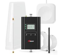 Hiboost Amplificador de señal de teléfono móvil para casa y oficina, 4000 m², Boost 5G 4G LTE para Verizon AT&T y todos los proveedores estadounidenses, aprobado por la FCC