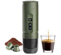 HIBREW H4C Classic - Cafetera Espresso Eléctrica Portátil, Recargable USB-C, Batería Extraíble, Compatible con Café Molido y Cápsulas NS, Ideal para Camping, Viaje y Uso Diario