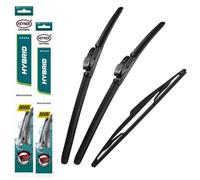 Híbrido HEYNER escobillas del limpiaparabrisas delantero + trasero HEYNER CLASSIC 24"18"10" [Peug TL308] HH2418TL10HRC