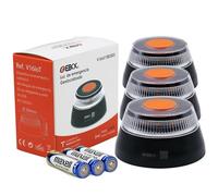 HIBRON EBOX Luz Emergencia V16 Homologada DGT con Geolocalización, Baliza Coche Conectada DGT 3.0, Datos Incluidos hasta 12/2038, Pack 3 Unidades