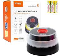 HIBRON Luz Emergencia V16 Homologada DGT con Geolocalización, Baliza Coche Conectada DGT 3.0, Datos Incluidos hasta 12/2038