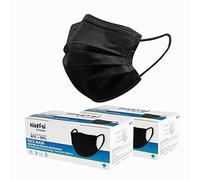HIBRON Mascarillas Negras Higiénicas Desechables Homologadas CWA 17553: 2020, BFE > 99%