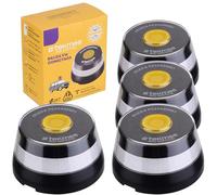 HIBRON TEKMEE Luz Emergencia V16 Homologada DGT con Geolocalización, Baliza Coche Conectada DGT 3.0, Datos Incluidos hasta 12/2038, Pack 4 Unidades