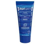 HIBROS Crema depilatoria hombre ducha pieles sensibles, depilación piernas brazos pecho espalda gel delicado profesional indolor deporte ciclismo eliminación pelo duro superficies 200 ml