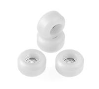 Hibye6hebyee Bola de rebote 4 pedazos/Set profesional Uretano rodamiento ruedas para diapasón de madera blanco