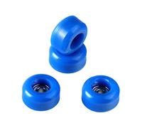 Hibye6hebyee Bounce Ball 4 Piezas/Set Profesional Uretano Rodamiento Ruedas para Diapasón Madera Azul Oscuro