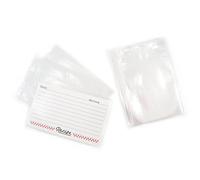 HIC Kitchen Weatherbee - Protectores transparentes para tarjetas de recetas, fabricados en Estados Unidos, 7,6 x 12,7 cm, juego de 24