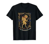 HIC Krampus EST Medieval Manuscrito Folklore Camiseta