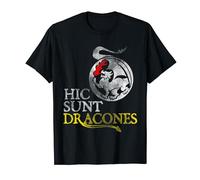 Hic Sunt Dracones Latin para Aquí, Hay Dragones Camiseta
