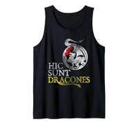 HIC Sunt Dracones Latino para aquí, Hay Dragones Camiseta sin Mangas