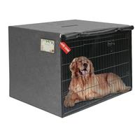 HiCaptain Cubierta para jaula de alambre para perros, resistente al viento, para interiores y exteriores (solo cubierta, 63,5 x 48,3 x 50,8 cm)