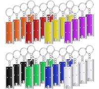 Hicarer 32 llaveros de linternas a granel, mini potentes luces LED, linterna portátil para emergencia, camping, equipo al aire libre, fiesta