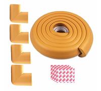 hicat seguro borde y esquina de cojín Protector Muebles topes de seguridad bebé Prueba cuadro protección 6.56 ft borde y 4 Esquinas, de grosor suave anticolisión parachoques Wooden