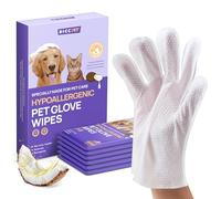 HICC PET Toallitas HIGIÉNICAS Y DESODORANTES para Perros Y Gatos, Toallitas para el Cuidado del Pelaje con Aceite de Coco