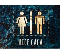 Hice Caca: Divertidísimos libros de visitas para el baño | Diseño de mármol dorado y azul | Escriba chistes divertidos sobre caca mientras lo hace Nr. 2 (Cuaderno Divertido)