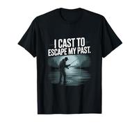 Hice el reparto para escapar de mi pasado - Moody Fishing Silhouette Art Camiseta