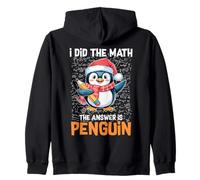 Hice los cálculos, la respuesta es Penguin Funny Penguin Amante Sudadera con Capucha