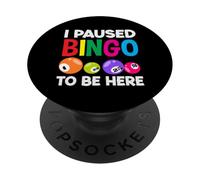 Hice una pausa de bingo para estar aquí Jugador de bingo PopSockets PopGrip Adhesivo