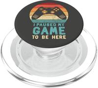 Hice una Pausa en mi Juego para Estar aquí, diseño Retro para Jugadores Vintage PopSockets PopGrip para MagSafe