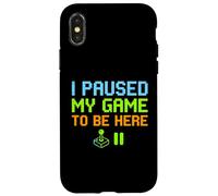 Hice una Pausa en mi Juego para Estar aquí, Divertido Jugador de Videojuegos Retro Carcasa para iPhone X/XS