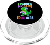 Hice una Pausa en mi Juego para Estar aquí Toddler Gaming Dinosaur Kids PopSockets PopGrip para MagSafe
