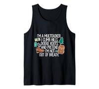 Hicking subida, soy multitarea. escalo colinas, esquivar la raíz Camiseta sin Mangas
