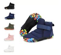 HICKMONBER Barefoot Botas Niño Niña,Botas de Nieve Niña Niño,Zapatillas de Senderismo Invierno con Forradas,Antideslizante Cómodas Gr.25-36
