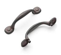 Hickory Hardware P3002-RI Perilla Rústica Refinada de 1-1/4 Pulgadas, Hierro Rústico, Tirador Armario, Tirador Puerta