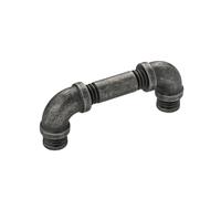 Hickory Hardware Paquete de 10 tiradores de gabinete de cocina de núcleo sólido, manijas de gabinete de lujo, accesorios para puertas y cajones de cómoda, centro de agujero de 3 pulgadas, níquel